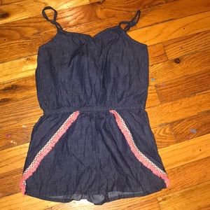 Spaghetti strapped romper